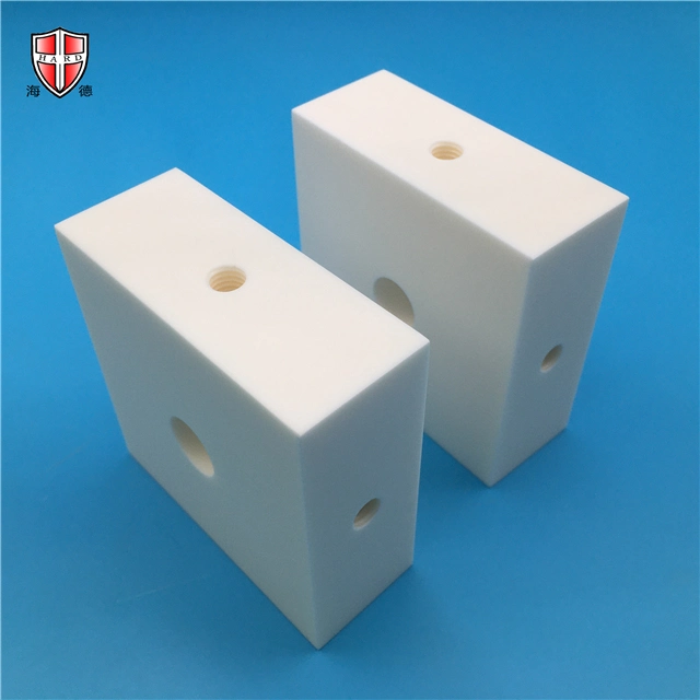 High Precision Non-Magnetic High Strength 95% 99%Alumina Ceramic Block Part Customized Supplier